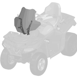 Front Windshield - CFMoto OEM - 9DQV-805200-3000 - 2022+ CForce 400 & 500 (Gen 2)