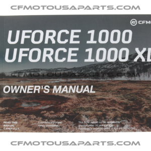 OWNERS MANUAL, CFMoto OEM - 5SYV-380101-6301-13