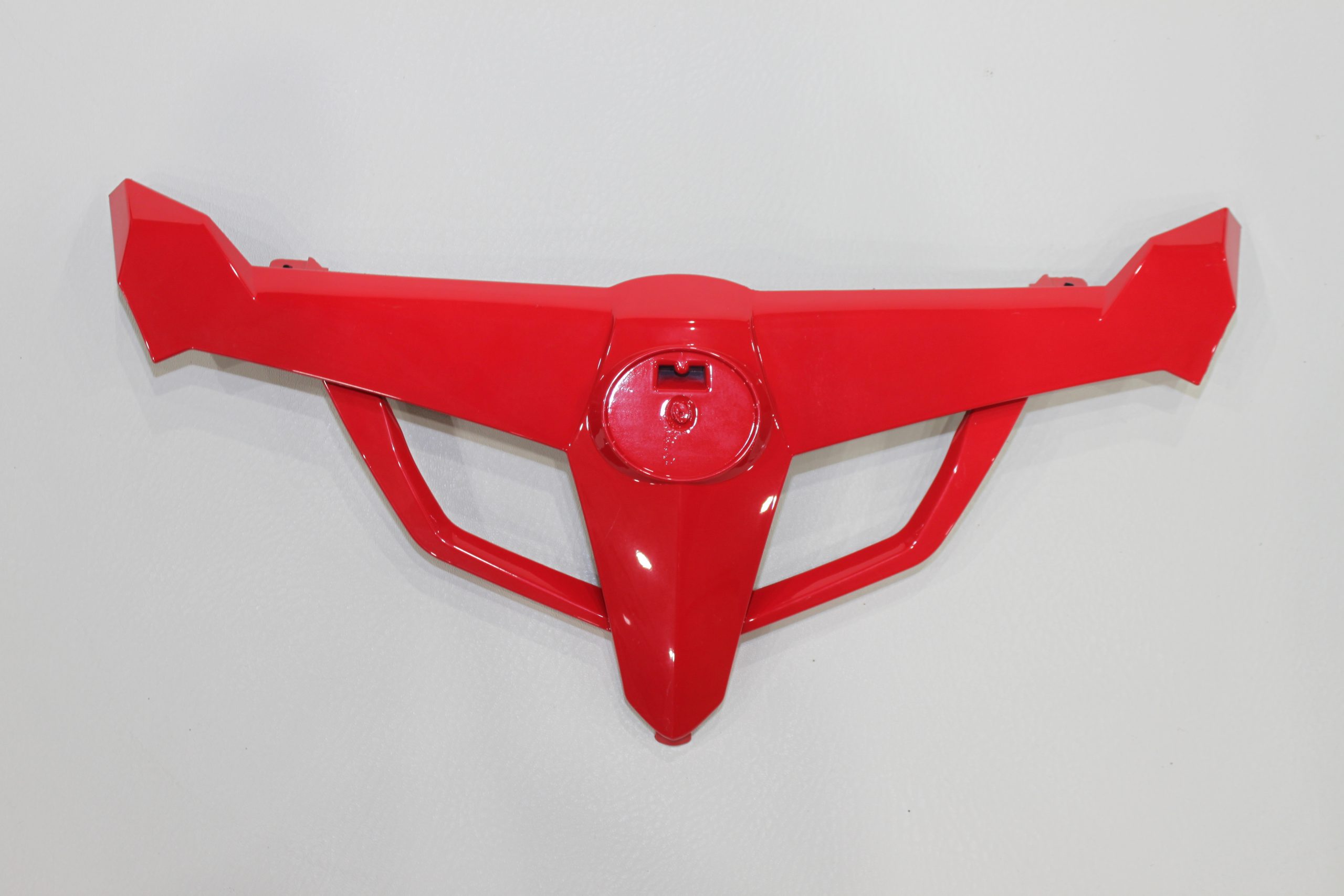 FRONT DECO PANEL, FERRARI RED, CFMoto OEM - 7000-042612-0R40