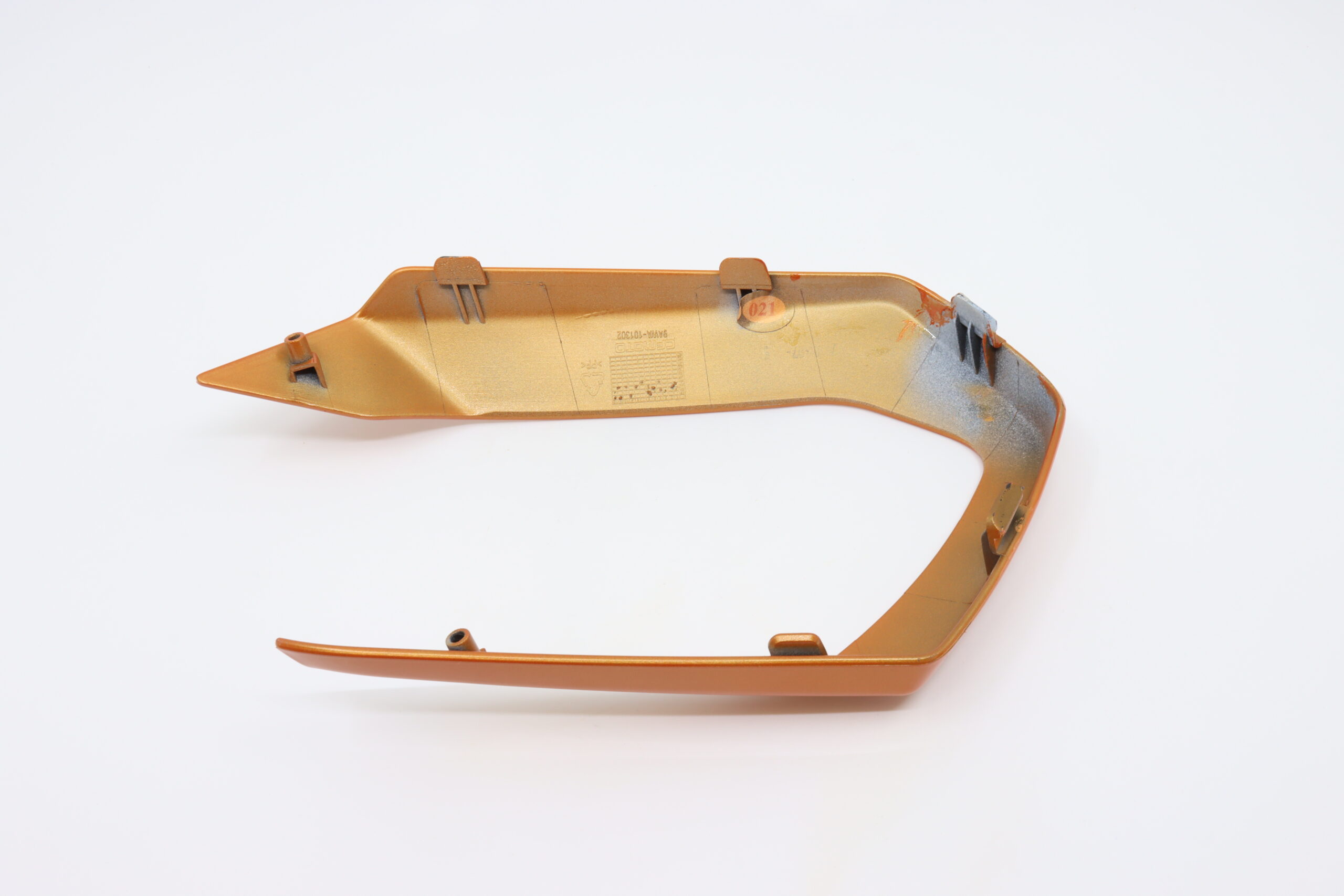 DECO PLATE, HAND GUARD - LAVA ORANGE - RIGHT - CFMoto OEM - 9AWA-101302-0YD00 - Image 2