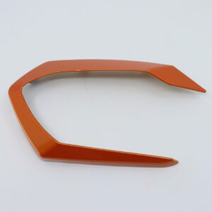 DECO PLATE, HAND GUARD - CRYSTAL ORANGE - RIGHT - CFMoto OEM - 9AWA-101302-0Y600