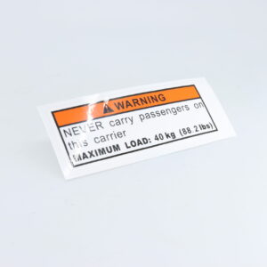 INSTRUCTION DECAL, REAR RACK LOAD, CFMoto OEM - 7020-190305