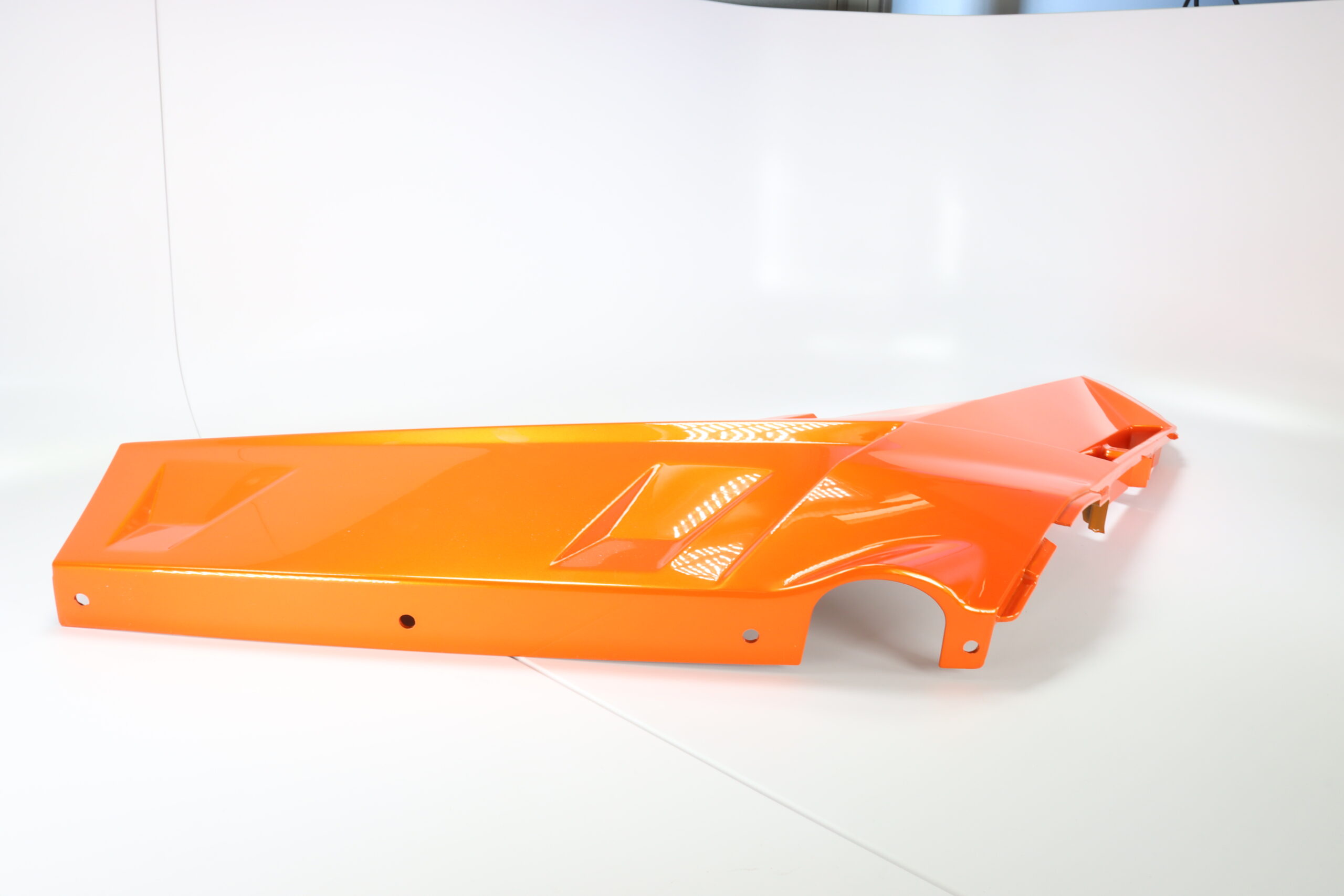 REAR DECO PLATE - LAVA ORANGE - RIGHT - CFMoto OEM - 9060-040004-0YD00 - Image 3
