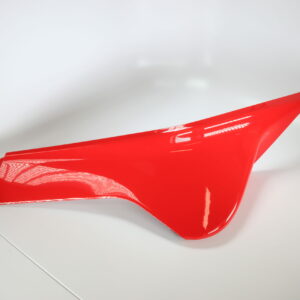 UPPER DECO PLATE, HEADLIGHT - FIRE RED - LEFT - CFMoto OEM - 5BY0-041022-0R400