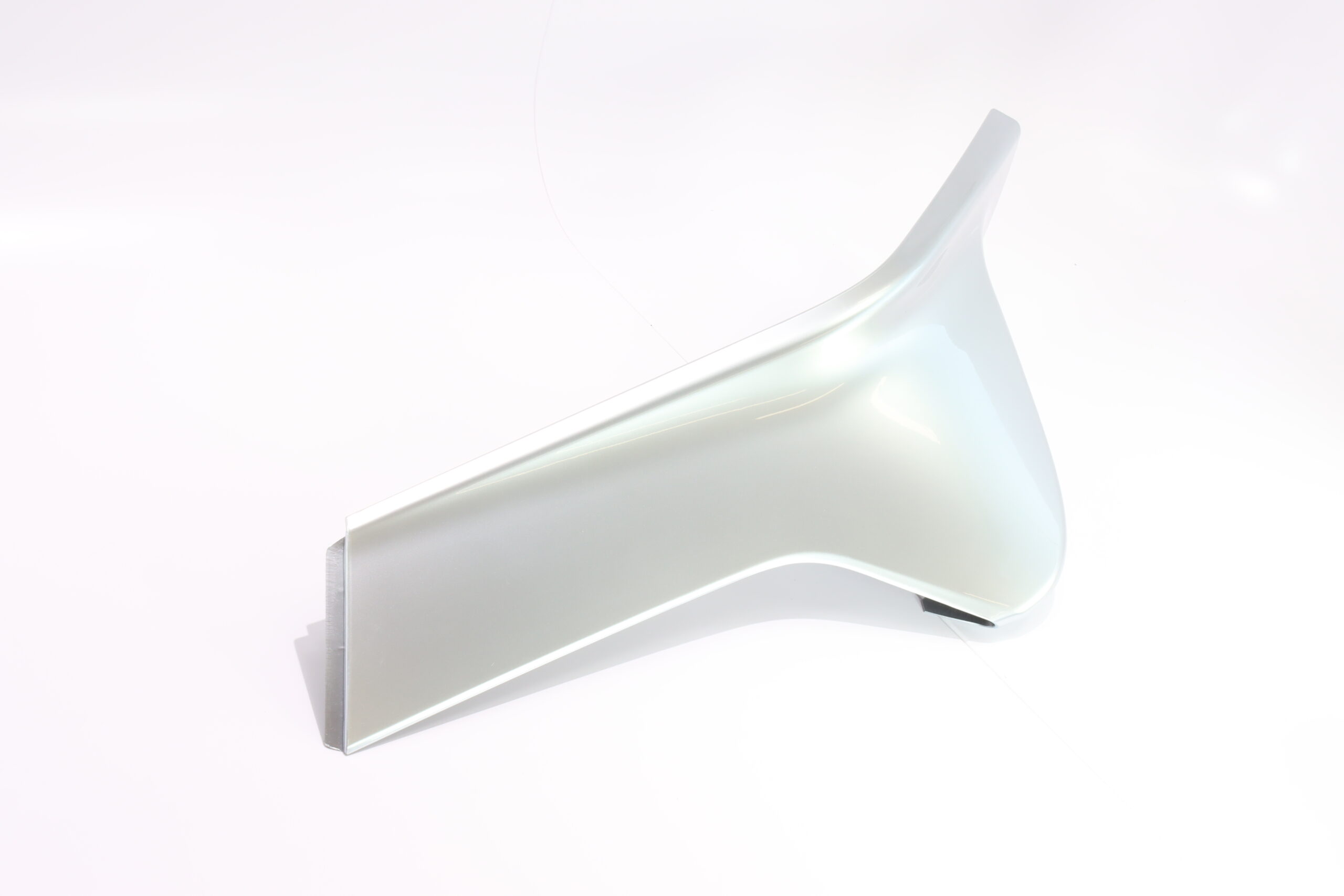 UPPER DECO PLATE, HEADLIGHT - ULTRA SILVER - LEFT - CFMoto OEM - 5BY0-041022-0VF00