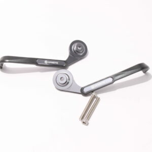 Lever Protector PAIR - Black/Silver (Moto), CFMoto OEM - 6KM6-802100-8000 *** CLEARANCE *** NO RETURNS ***