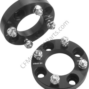 Wheel Spacers, Set of 2, for M10 Lug Stud, Anodized Black - OPEN TRAIL - Fits Most Models, See Description