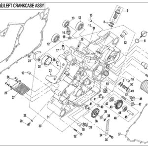 Diagram:  2017 CFMoto ZFORCE 800 Trail CF800US-A LEFT CRANKCASE ASSY [E02]