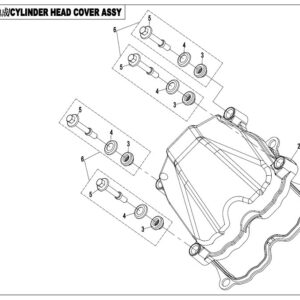 Diagram:  2017 CFMoto ZFORCE 800 Trail CF800US-A CYLINDER HEAD COVER ASSY [E08]
