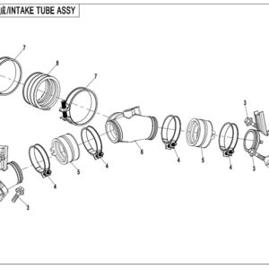 Diagram:  2017 CFMoto ZFORCE 800 Trail CF800US-A INTAKE MANIFOLD ASSY [E12]
