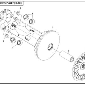 Diagram:  2017 CFMoto ZFORCE 800 Trail CF800US-A DRIVE CLUTCH (FRONT) [E18]