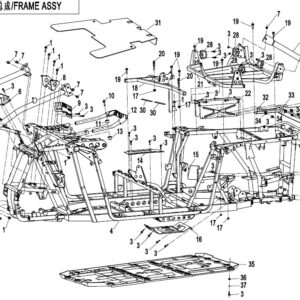 Diagram:  2017 CFMoto ZFORCE 800 Trail CF800US-A FRAME ASSY [F03]
