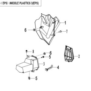 Diagram:  2017 CFMoto ZFORCE 800 Trail CF800US-A MIDDLE PLASTICS 3 (EPS) [F04-7]