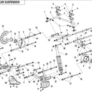 Diagram:  2017 CFMoto ZFORCE 800 Trail CF800US-A REAR SUSPENSION [F06]