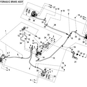 Diagram:  2017 CFMoto ZFORCE 800 Trail CF800US-A HYDRAULIC BRAKE ASSY [F08-1]