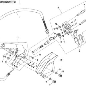 Diagram:  2017 CFMoto ZFORCE 800 Trail CF800US-A PARKING SYSTEM [F08-2]