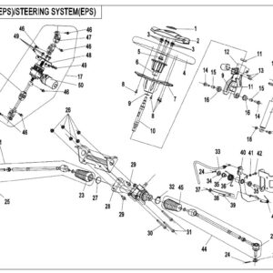Diagram:  2017 CFMoto ZFORCE 800 Trail CF800US-A STEERING SYSTEM(EPS) [F10-B]