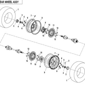 Diagram:  2017 CFMoto ZFORCE 800 Trail CF800US-A REAR WHEEL ASSY [F11]
