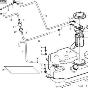 Diagram:  2017 CFMoto ZFORCE 800 Trail CF800US-A FUEL SYSTEM [F12]