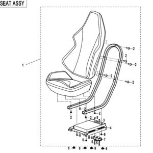Diagram:  2017 CFMoto ZFORCE 800 Trail CF800US-A SEAT ASSY [F13]