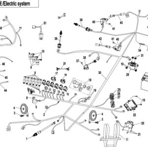 Diagram:  2017 CFMoto ZFORCE 800 Trail CF800US-A ELECTRIC SYSTEM [F15-1]