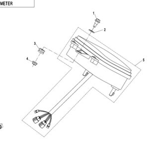 Diagram:  2017 CFMoto ZFORCE 800 Trail CF800US-A ODOMETER [F17]