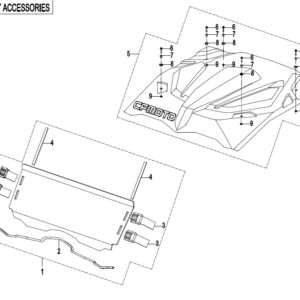 Diagram:  2017 CFMoto ZFORCE 800 Trail CF800US-A BODY ACCESSORIES 2 [F26-2]