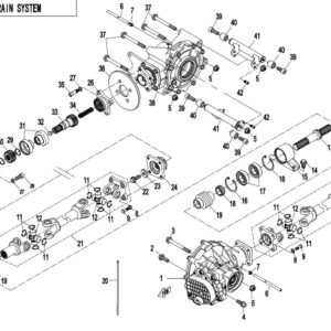 Diagram:  2017 CFMoto ZFORCE 800 Trail CF800US-A POWERTRAIN SYSTEM [F30]