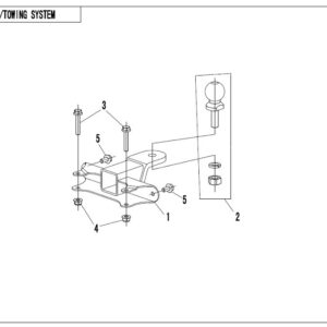 Diagram:  2017 CFMoto ZFORCE 800 Trail CF800US-A TOWING SYSTEM(SOLID TYPE) [F40-B]