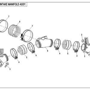 Diagram:  2018 CFMoto ZFORCE 800 Trail CF800US-A INTAKE MANIFOLD ASSY. [E02-5]