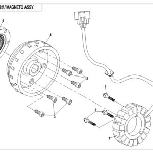Diagram:  2018 CFMoto ZFORCE 800 Trail CF800US-A MAGNETO ASSY.(HIGH POWER) [E03-B]