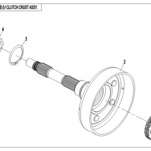 Diagram:  2018 CFMoto ZFORCE 800 Trail CF800US-A WET CLUTCH ASSY. [E05-3]