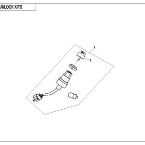 Diagram:  2018 CFMoto ZFORCE 800 Trail CF800US-A LOCK KIT(SUMITOMO) [F01-A]