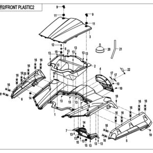 Diagram:  2018 CFMoto ZFORCE 800 Trail CF800US-A FRONT PLASTICS 2 [F04-2]