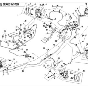 Diagram:  2018 CFMoto ZFORCE 800 Trail CF800US-A BRAKE SYSTEM (Vehicles Built After 10/24/2017) [F08]