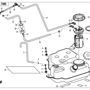 Diagram:  2018 CFMoto ZFORCE 800 Trail CF800US-A FUEL TANK [F12]