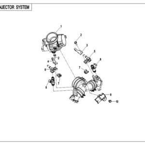 Diagram:  2018 CFMoto ZFORCE 800 Trail CF800US-A INJECTOR SYSTEM [F15-3]