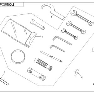 Diagram:  2018 CFMoto ZFORCE 800 Trail CF800US-A TOOLS [F20]