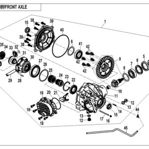 Diagram:  2018 CFMoto ZFORCE 800 Trail CF800US-A FRONT DIFFERENTIAL [F31]