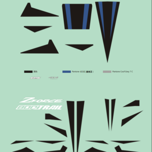 Diagram:  2018 CFMoto ZFORCE 800 Trail CF800US-A DECAL(USA) BLUE [F19-I]
