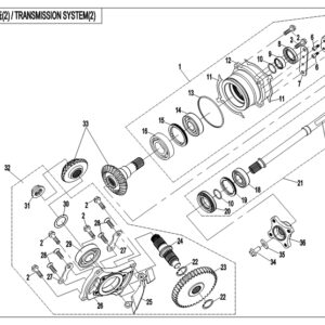Diagram:  2018 CFMoto ZFORCE 800 Trail CF800US-A TRANSMISSION SYSTEM (2) [E-06-2B]