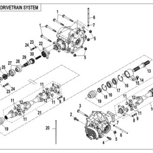 Diagram:  2018 CFMoto ZFORCE 800 Trail CF800US-A DRIVETRAIN SYSTEM [F30-B]