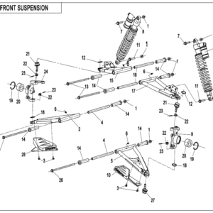 Diagram:  2022 CFMoto ZFORCE 800 Trail CF800US-A FRONT SUSPENSION [F05-B-V4]