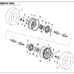 Diagram:  2022 CFMoto ZFORCE 800 Trail CF800US-A FRONT WHEEL [F07-B]