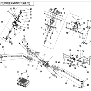 Diagram:  2022 CFMoto ZFORCE 800 Trail CF800US-A STEERING SYSTEM (EPS) [F10-B-V3]