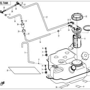 Diagram:  2022 CFMoto ZFORCE 800 Trail CF800US-A FUEL TANK [F12]