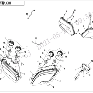 Diagram:  2022 CFMoto ZFORCE 800 Trail CF800US-A LIGHT(NA) [F16-B]