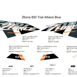 Diagram:  2022 CFMoto ZFORCE 800 Trail CF800US-A DECAL KIT (ATHENS BLUE) [F19-1-C]