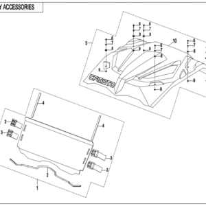 Diagram:  2022 CFMoto ZFORCE 800 Trail CF800US-A BODY ACCESSORIES (ORDINARY) [F26-2-A]