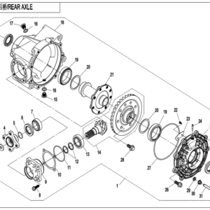 Diagram:  2022 CFMoto ZFORCE 800 Trail CF800US-A REAR AXLE (NO DIFFERENTIAL) [F33-B-V3]